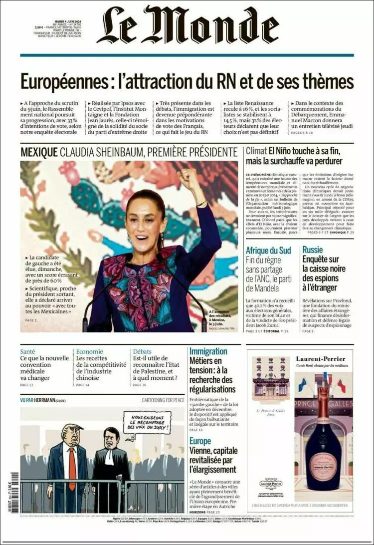 Prima-pagina-le monde-edizione-di-oggi-04-06-2024